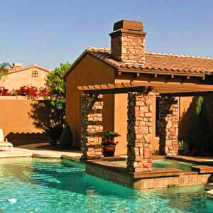 Pool and hot tub in Mesa AZ